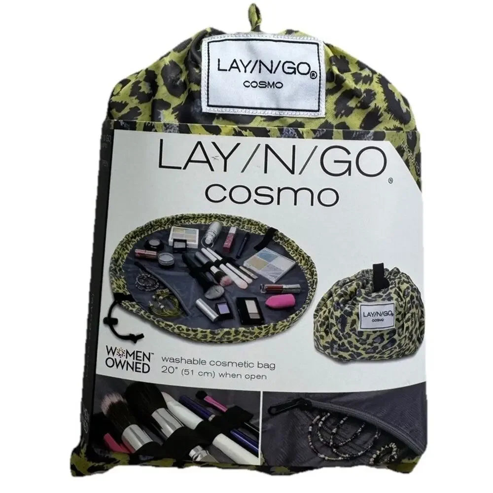 Lay-n-Go Cosmo Drawstring Cosmetic‎ & Makeup Bag Organizer Toiletry Bag Travel